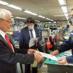 震度6弱の地震　　県知事、四電社長に原発停止の申入れ